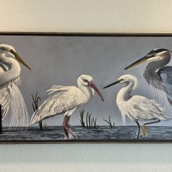 Framed Bird Painting ( Signed By Artist)