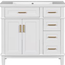 Bathroom Vanity W/ Sink (36in)