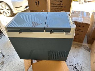 61QT，Feelfunn 12 Volt Refrigerator Car Fridge Dual Zone Electric Cooler -4℉~68℉ Car Refrigerator 12V
