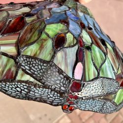 Dragonfly Stained Glass Lamp Shade.