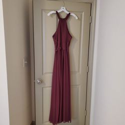 Wine Colored Formal Dress, Size 12