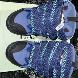 Lanvin Curb Sneakers Blue/Black Size 44 (Men’s 11) – W/ Box