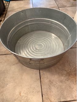 Steel round tub
