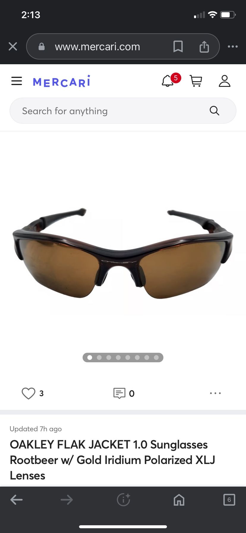 OAKLEY FLAK JACKET 1.0 Sunglasses Rootbeer w/ Gold Iridium