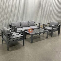 4pc Patio Furniture Outdoor Conversation Set