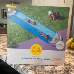 2-Lane Shark Water Slide
