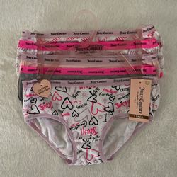 Juicy Couture girl’s cotton spandex logo underwear size XS 4/5 kid’s - NEW