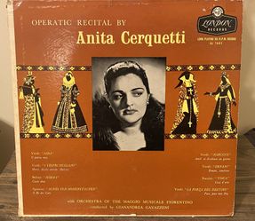 Anita Cerquetti Operatic Recital LL1601 record lp album