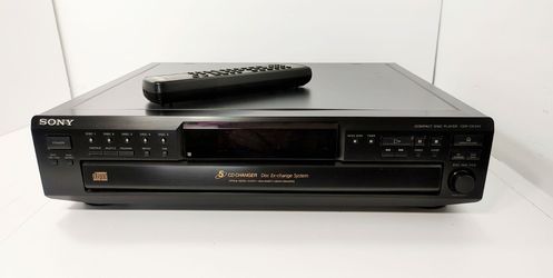 Sony CDP-CE345 5-Disc CD Changer Disc Ex-change Hi-Fi Stereo W/ Remote CLEAN