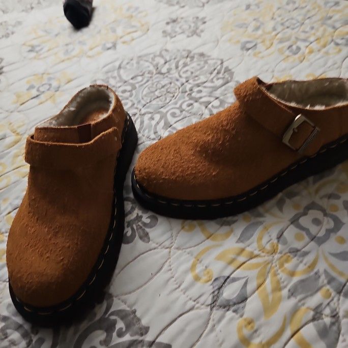 Dr. Martens Isham Suede Slingback Mules