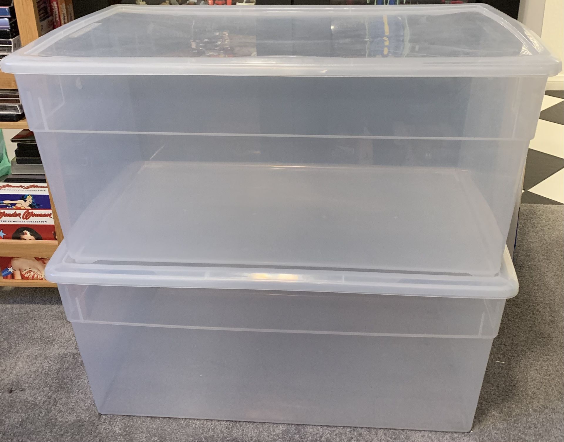 CONTAINER STORE LARGE PLASTIC STORAGE CONTAINER