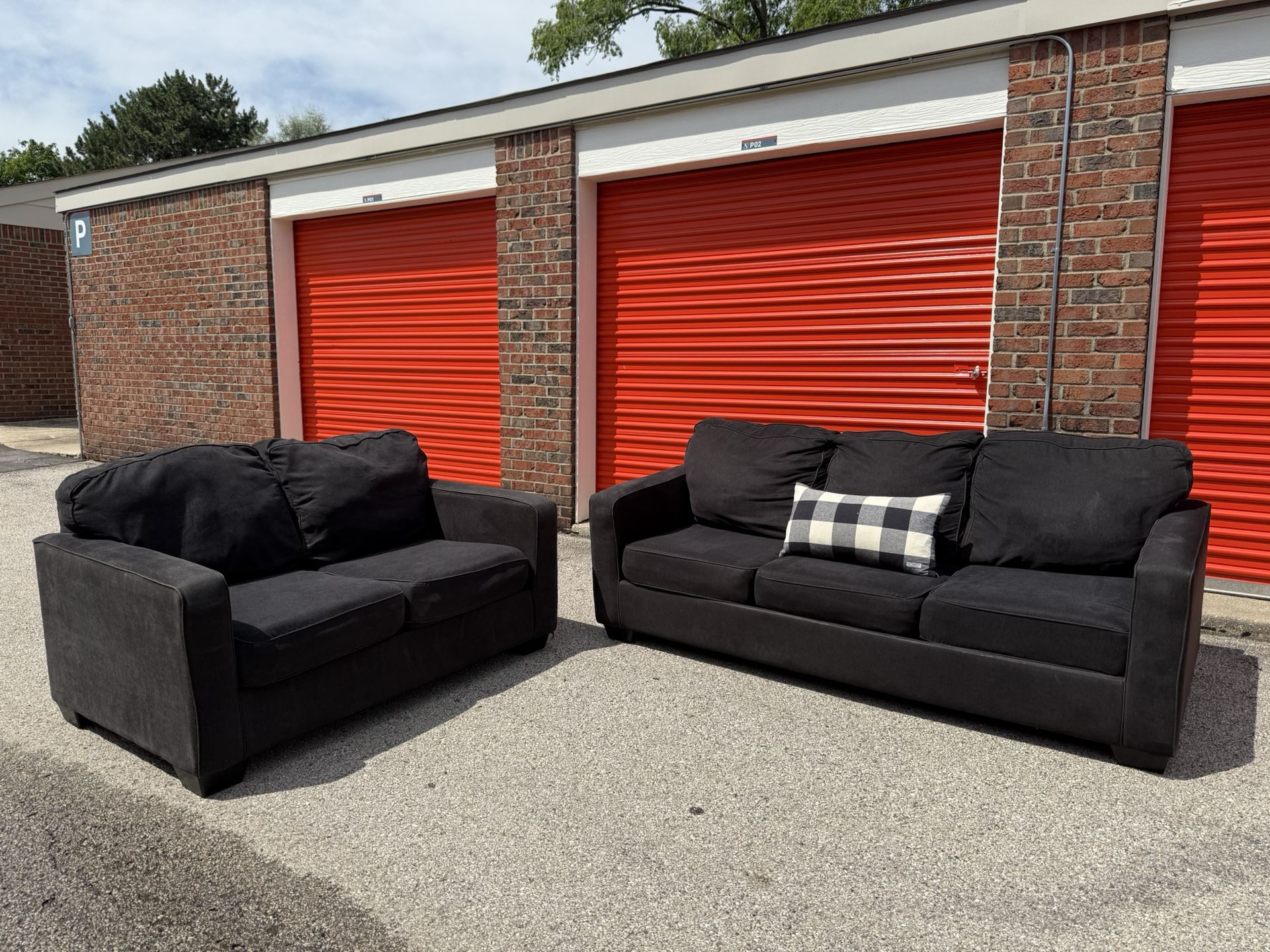 Two Gray Couches - Sofa-Bed and Lovesest! ***Free CurbSide Delivery***