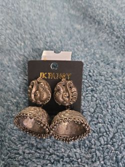 Traditional Indian peacock earrings