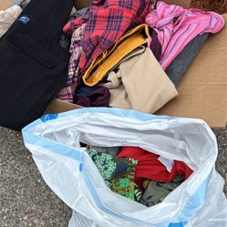 10lbs of Clothing Mostly Girls Womens Pants Tops 