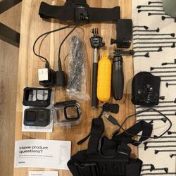 Go Pro Hero 12 black with Two Extra Batteries And Many Accessories