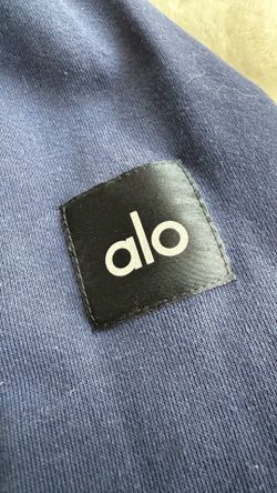 Alo Yoga Navy Blue Full Zip Hoodie