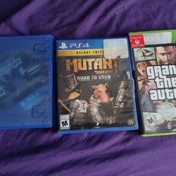  2 Playstation 4 Games & 1 Xbox 360 Game 