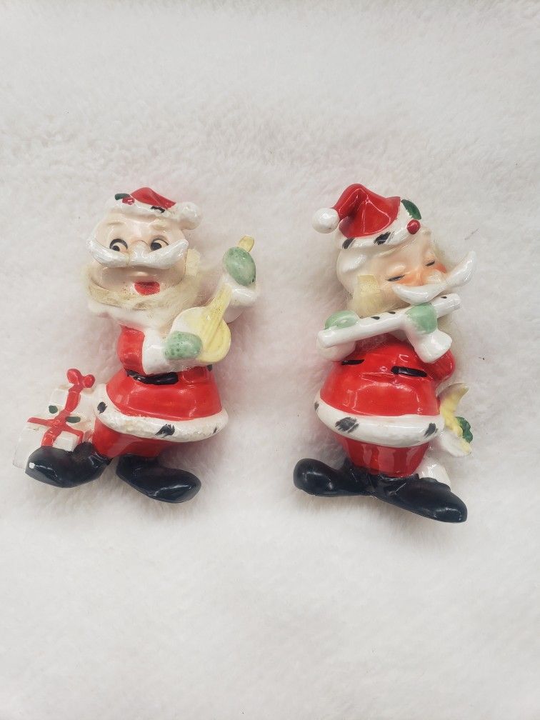 Vintage Santa Claus Christmas Figurines - 1950's