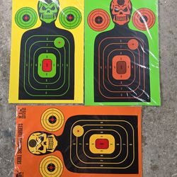 Splatter Range Shooting 18"X30" 10 pack paper card Targets 3 colors