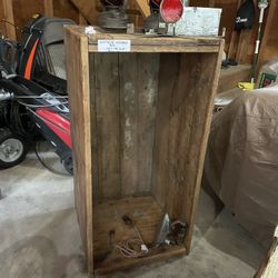 Antique Wood Crate / Coffee Table 
