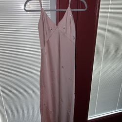 Pink slip Dress Xsmall And Prom Queen Sash 