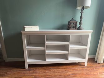 White Wood TV Stand / Console Table