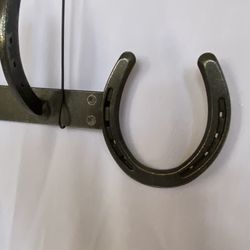 Horseshoe Rack  Made From Real Horseshoes