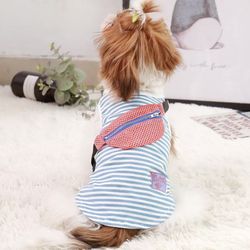 Super Cute Puppy , small Dog, Cat outfit With Fanny Pack