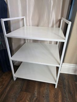 IKEA White Metal Shelf Unit