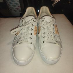 Michael Kors Women's sneakers orange and cream