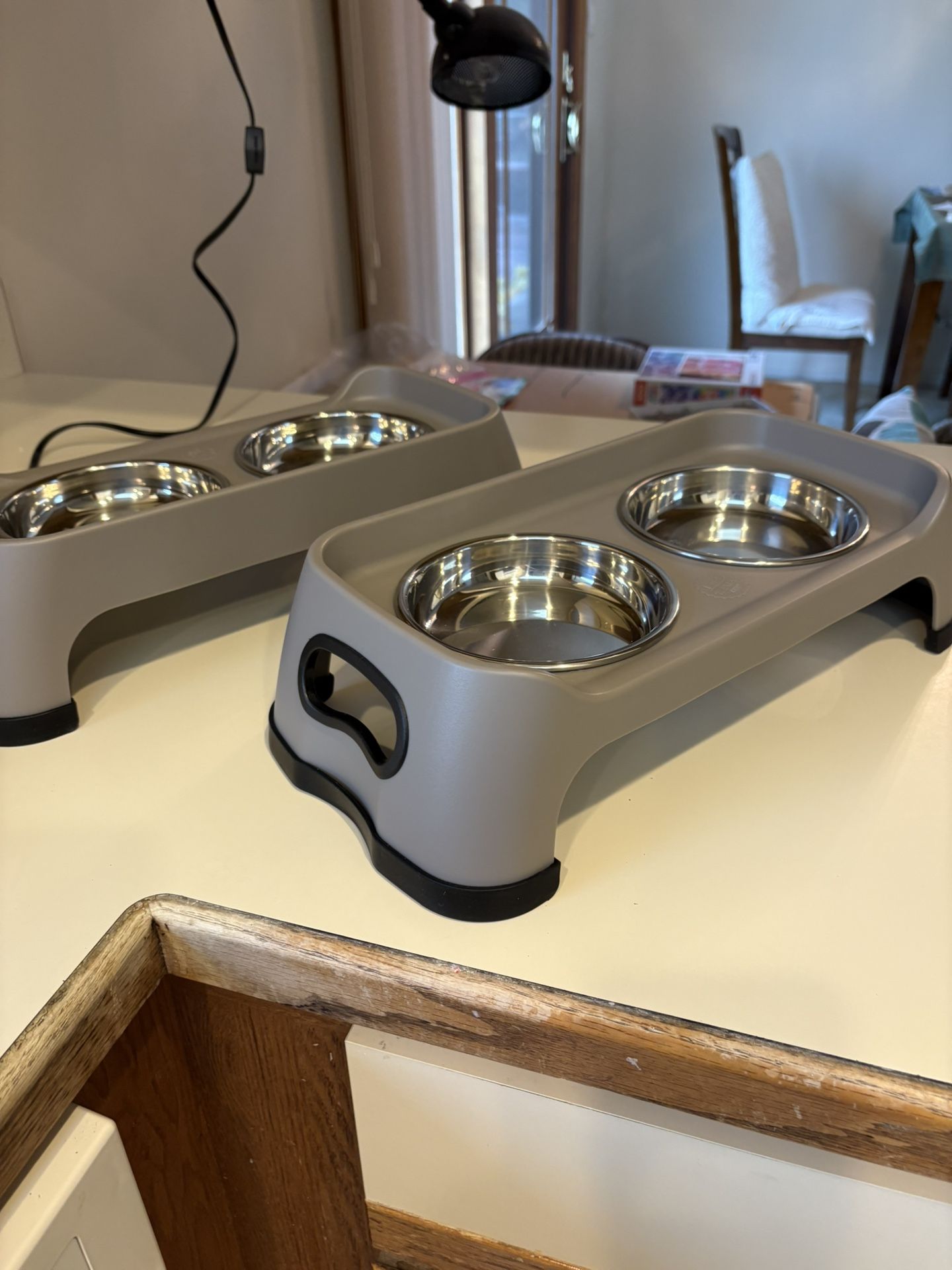 NEW WHISKERS CAT FOOD AND WATER SET