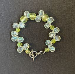 Lime Green And Blue Bracelet
