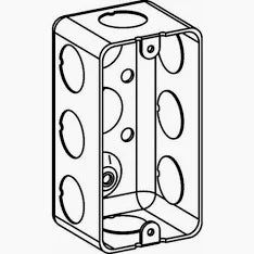 ORBIT - 1-7/8” DEEP, 1-GANG DRAWN HANDY BOX WITH 1/2” KO