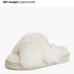 Real Fur Indoor/outdoor Slipper, Women Size 9 Only, New