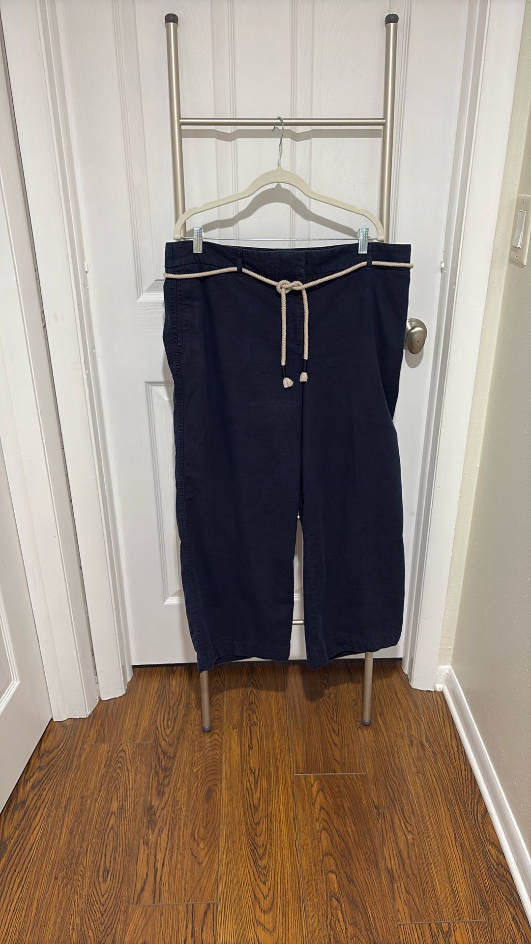 Ladies Wide Leg Ankle Pants