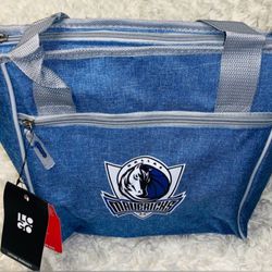 Dallas Mavericks Insulated denim tote 16-Can Cooler Tote new with tags NBA