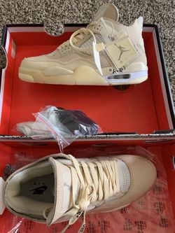 Off White Jordan 4’s Sail. Size 9.5 WMNS/8 men’s