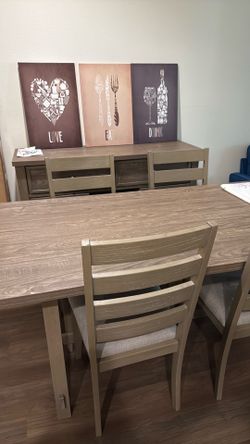 6 piece rectangular dinning set from Macy’s
