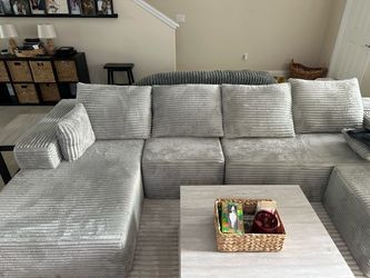 New Gray boneless Couch
