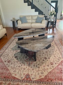 Coffee table and 4 side tables