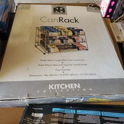 Kitchen Collection Can Rack Storage Organizer