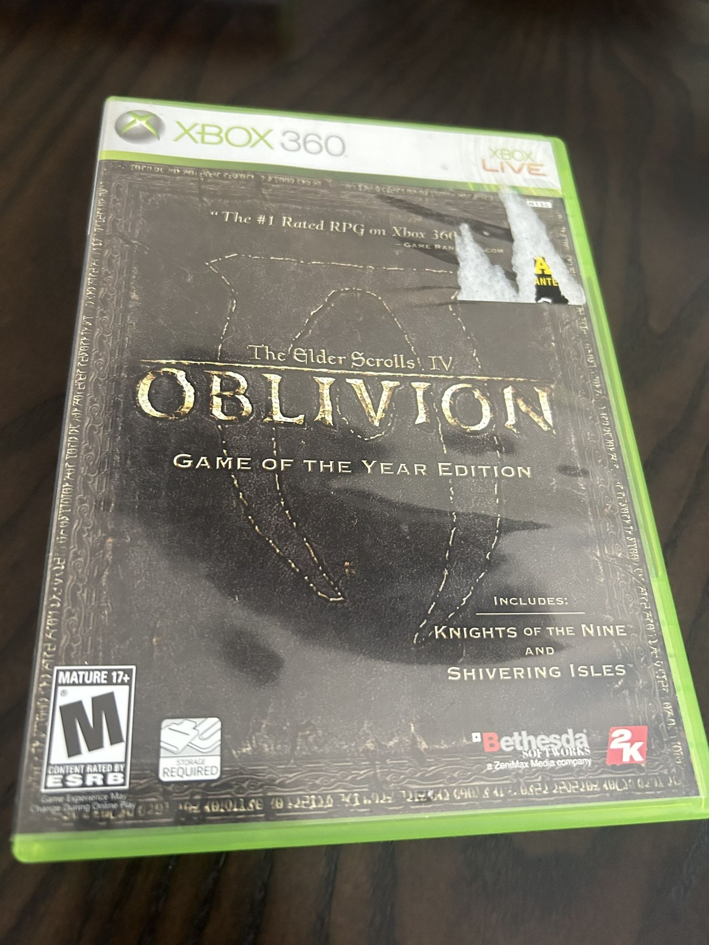 The Elder Scrolls IV Oblivion Game of the Year Edition XBOX 360 