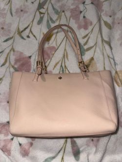 Tory Burch Blush Pink Saffiano Leather Tote