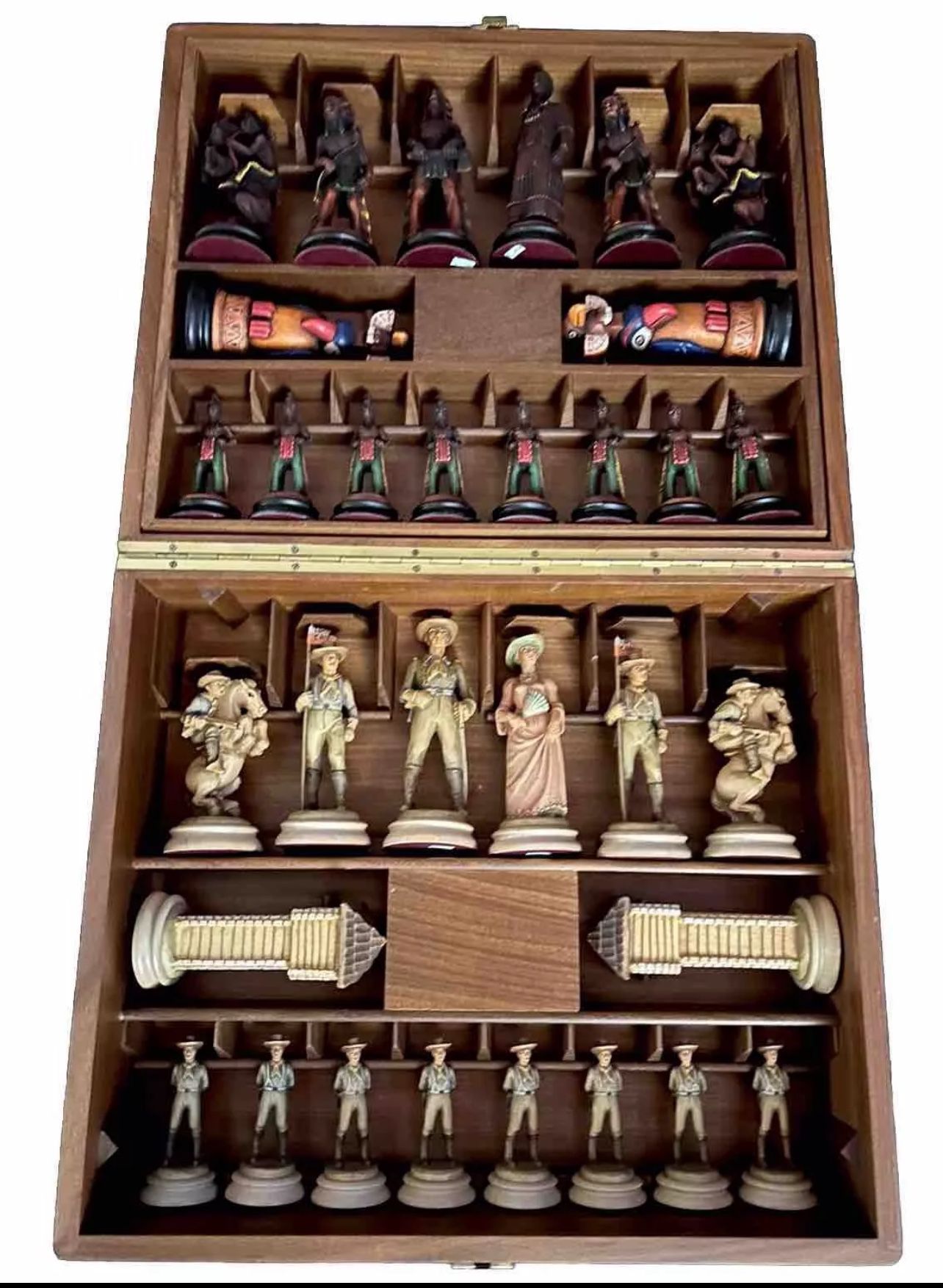 Anri “Far West” Chess Set And Board Circa 1950’s