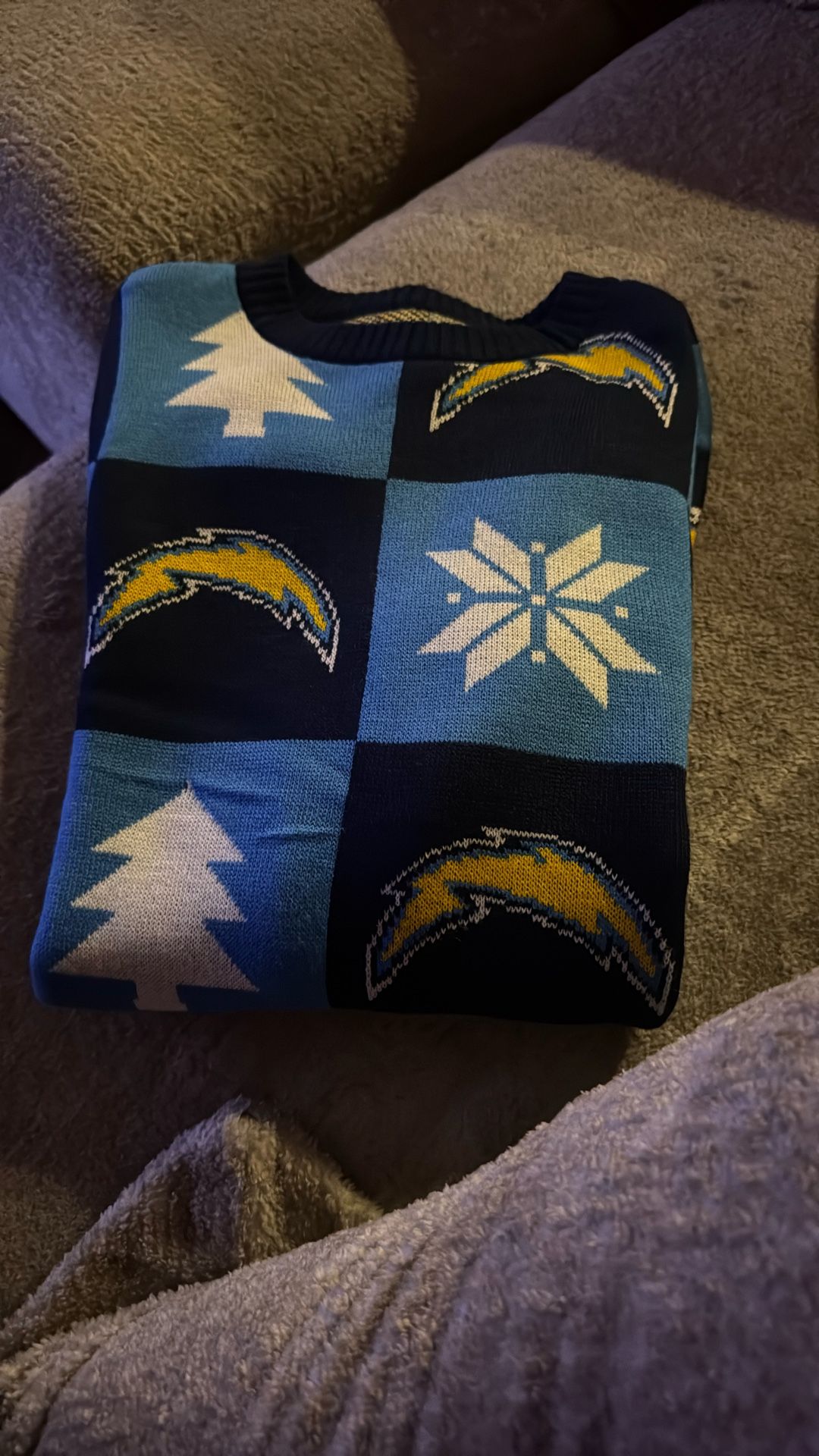 Christmas Sweaters/Chargers Holiday Sweater/Ugly Sweater Size Small