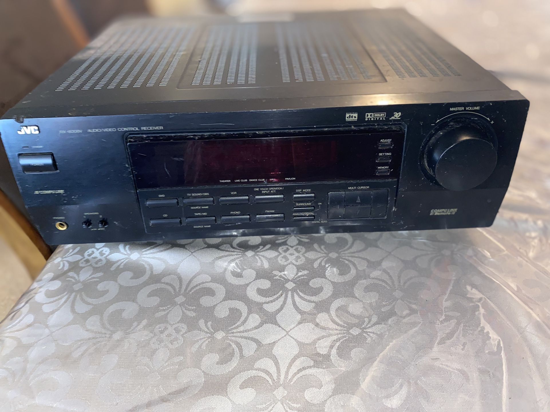 JVC. Audio/Video Control Receiver 
