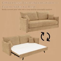 SOFA BED MOCHA CHENILLE  (AC) $759 FREE LOCAL DELIVERY/SE HABLA ESPAÑOL