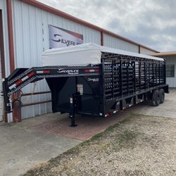 Livestock Trailer W/ Cleated Floors 28ft - Finance/ Rent To Own