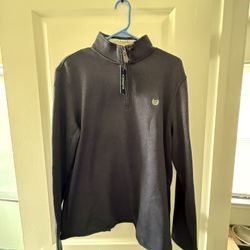 Chaps Quarter Zip With Pockets 