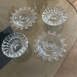 BEAUTIFUL GLASS CANDLE HOLDERS